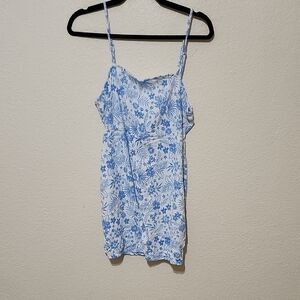 Wild Fable Blue and White Mini Camisole Dress